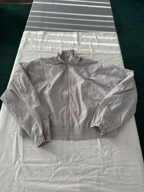 nuuds Light Gray Zip Windbreaker